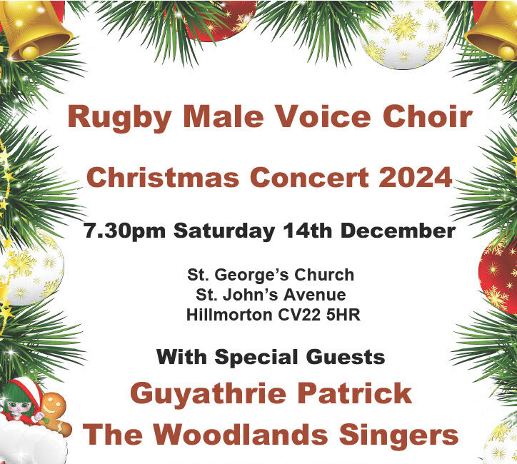 RMVC Christmas Concert – Saturday 14th December at 7.30pm